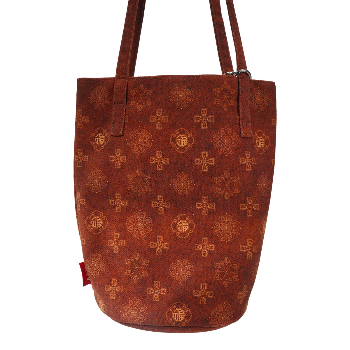 Vintage Chinese Shoulder Crossbody Bucket Canvas Bag