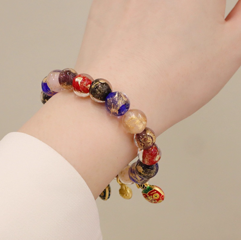 Chinese Style Glaze Bead Bracelet