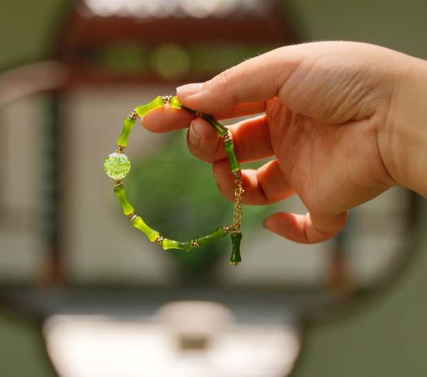 Jadeite Bamboo Success Bracelet