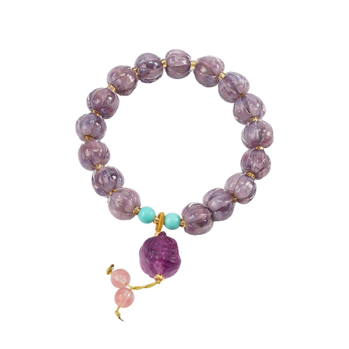 Twilight Amethyst Liuli Awakening Lion Bracelet