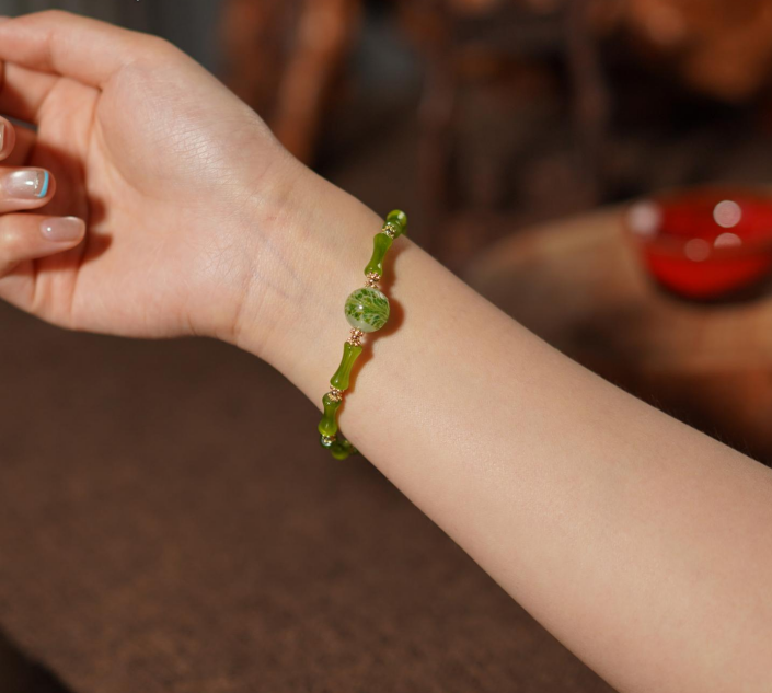 Jadeite Bamboo Success Bracelet