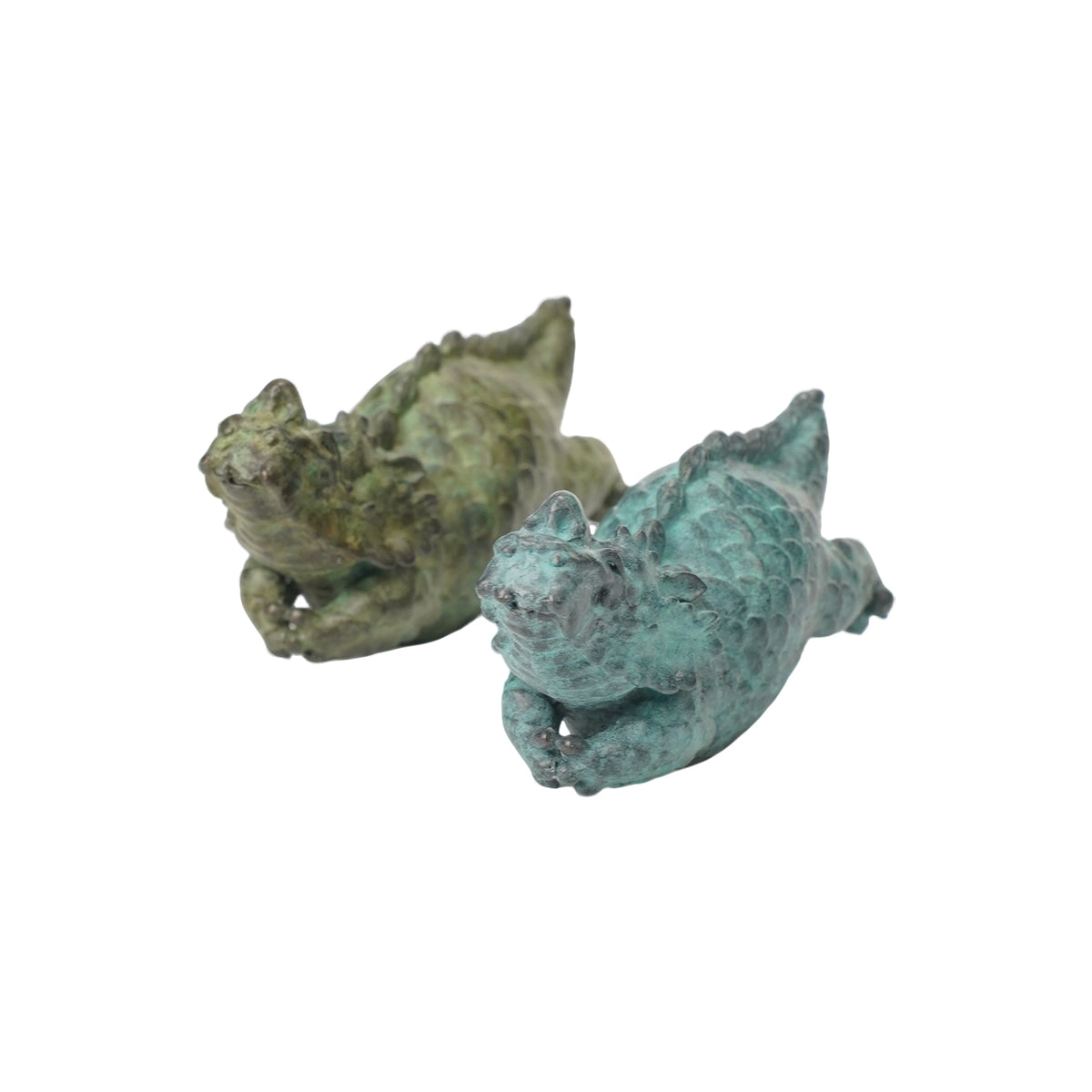 Small green dragon ornament incense stick decorations