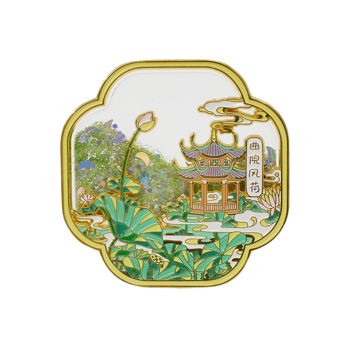 Hangzhou West Lake Scenery Quicksand Chinese Style Refrigerator Magnet