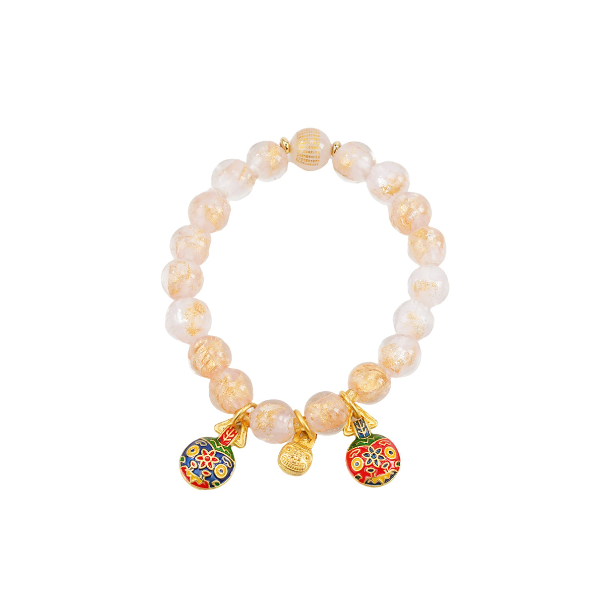 Sakura Pink Gold-Foil Liuli Bracelet