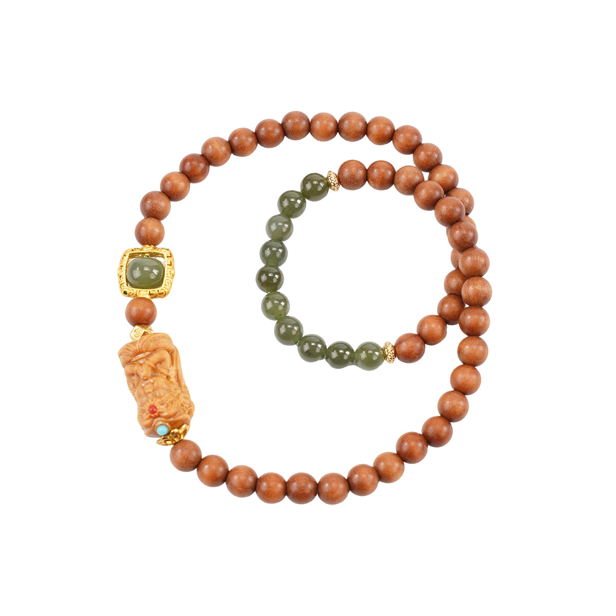 Barbie-Toned Sandalwood Zakiram Double Loop Bracelet