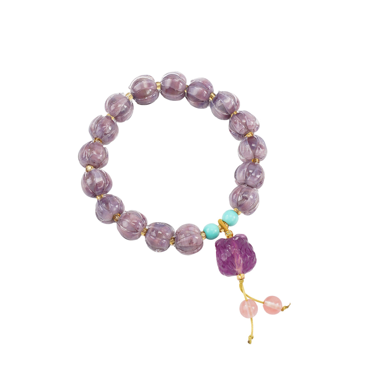 Twilight Amethyst Liuli Awakening Lion Bracelet